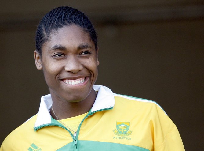 South African athlete Caster Semenya, who was subjected to "gender testing" after the 2009 athletics world championships